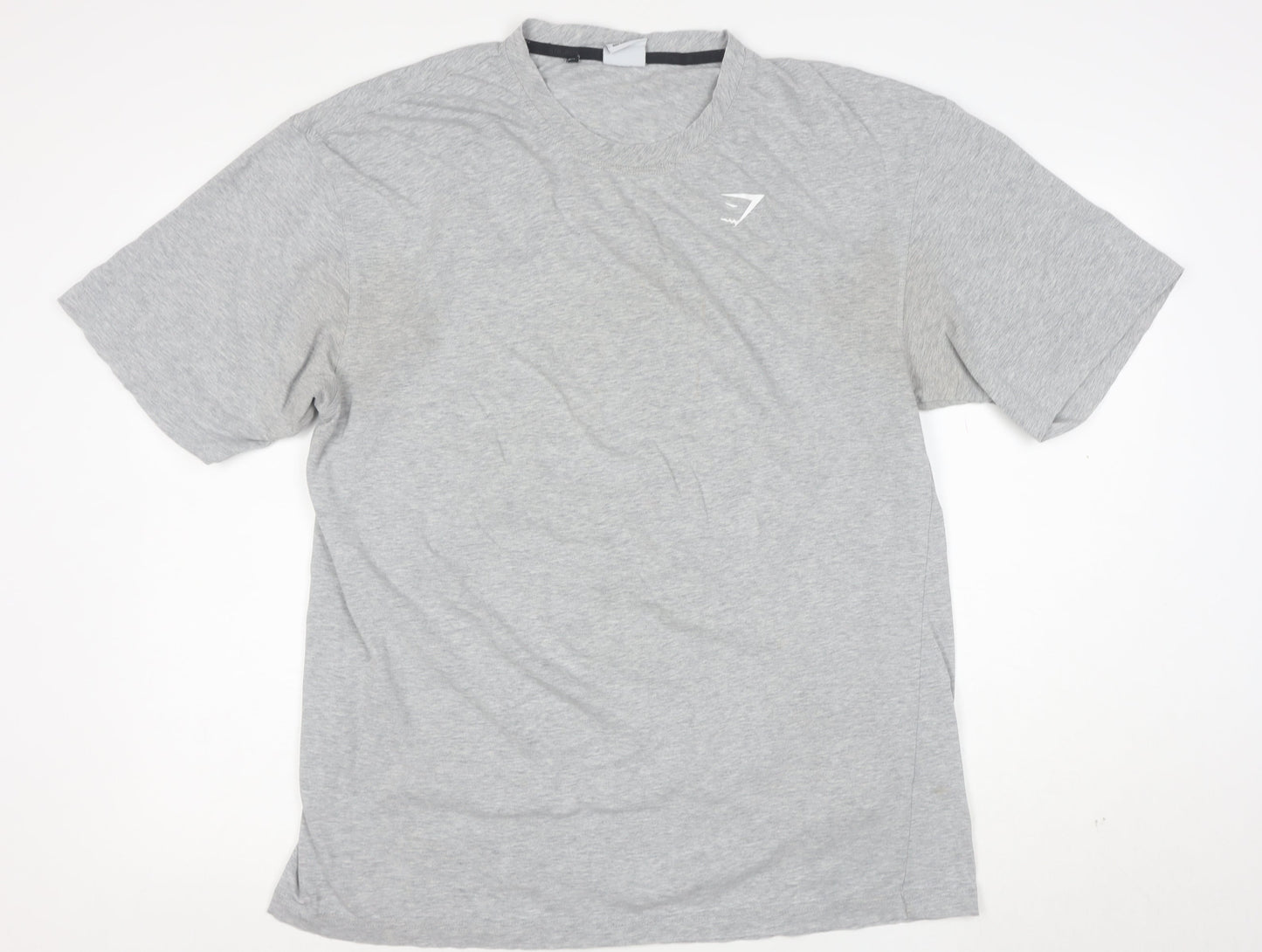 Gymshark Men's Grey Athletic Fit Short Sleeve T-Shirt M