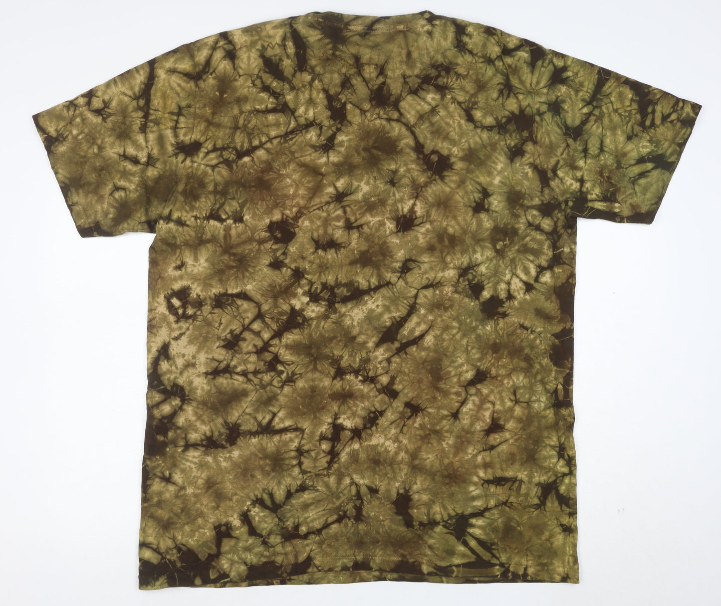 WILD Mens Brown XL Animal Lion Print Cotton T-Shirt