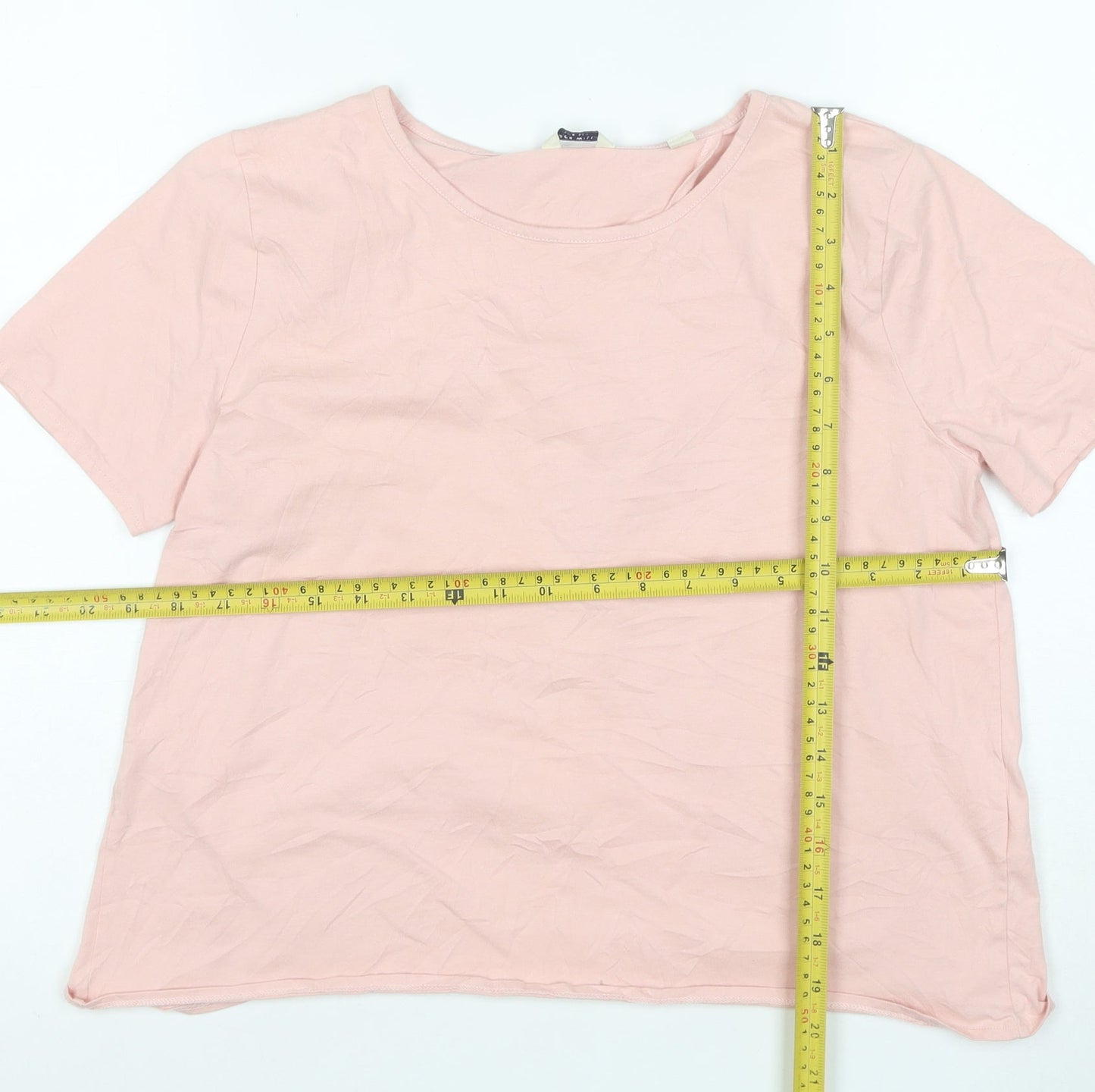 Jack Wills Women's Pink Short Sleeve Cotton T-Shirt Size 8
