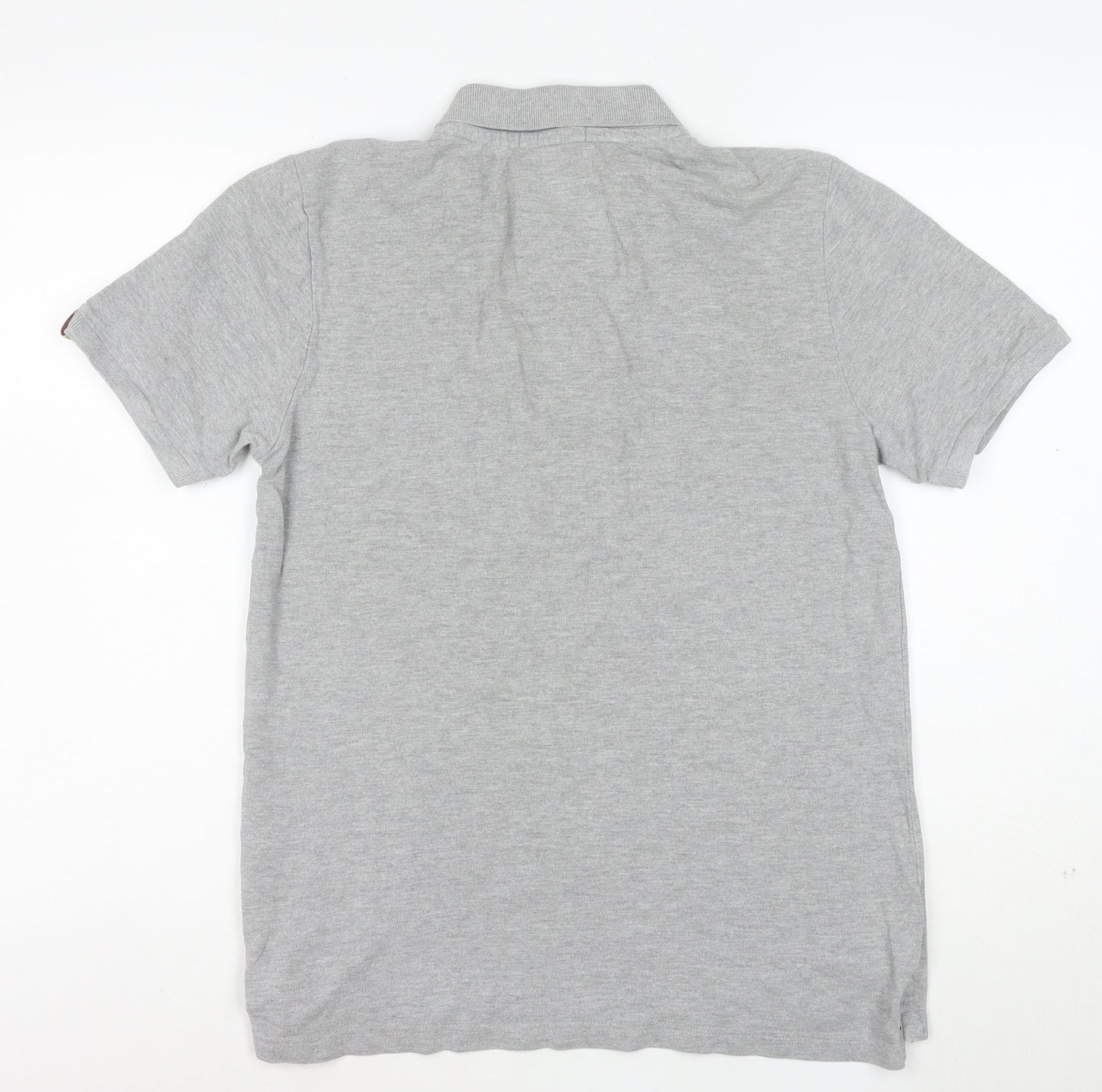 Tokyo Laundry Men's Grey Regular Fit Short Sleeve Polo Shirt L