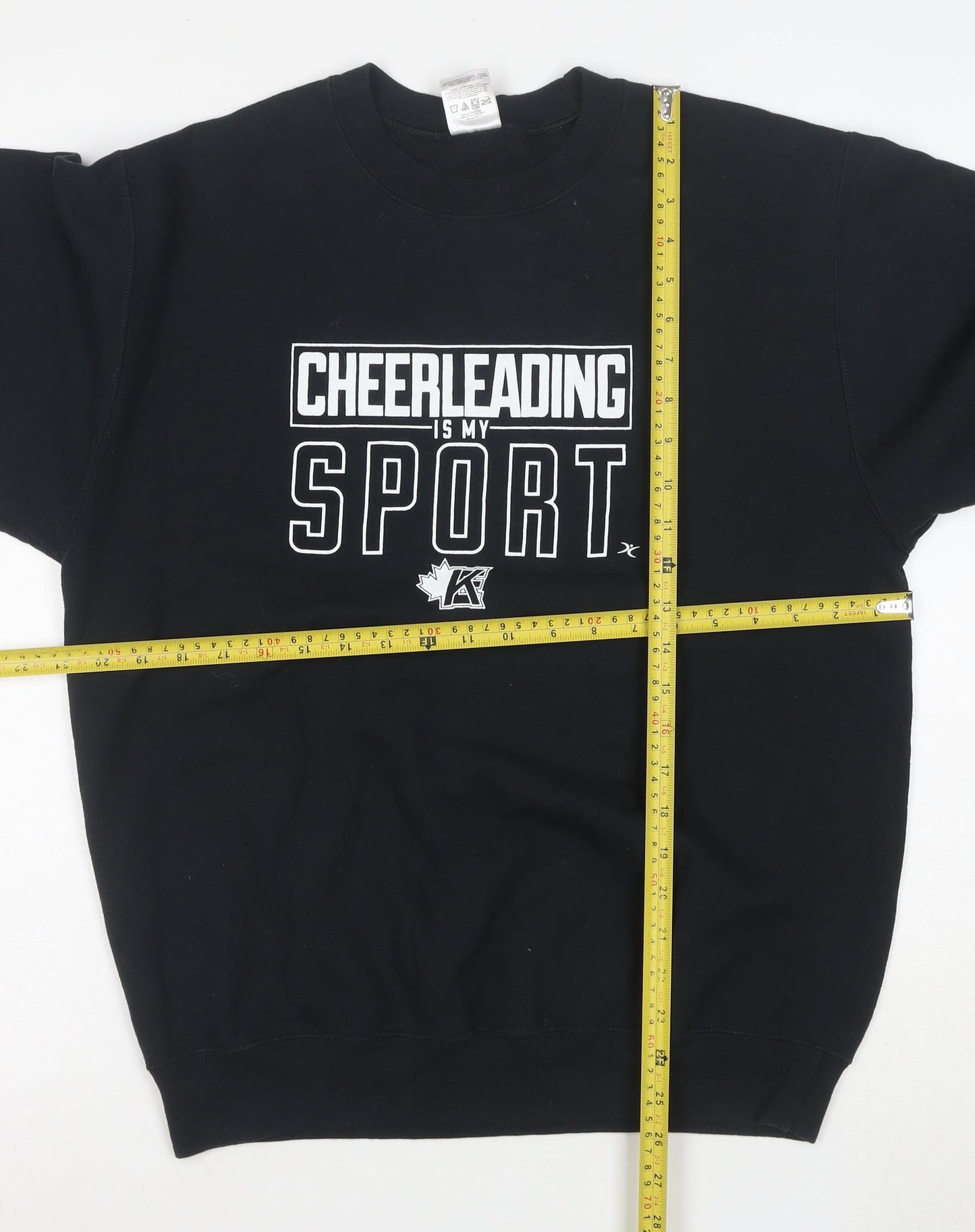 ATC Men's Black Cheerleading Sport Graphic Pullover Sweatshirt M