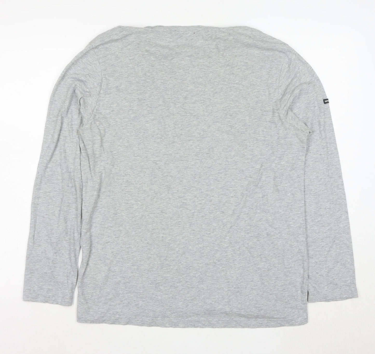 Superdry Studios Men's Grey XL Long Sleeve Crew Neck T-Shirt