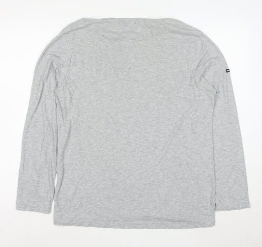 Superdry Studios Men's Grey XL Long Sleeve Crew Neck T-Shirt
