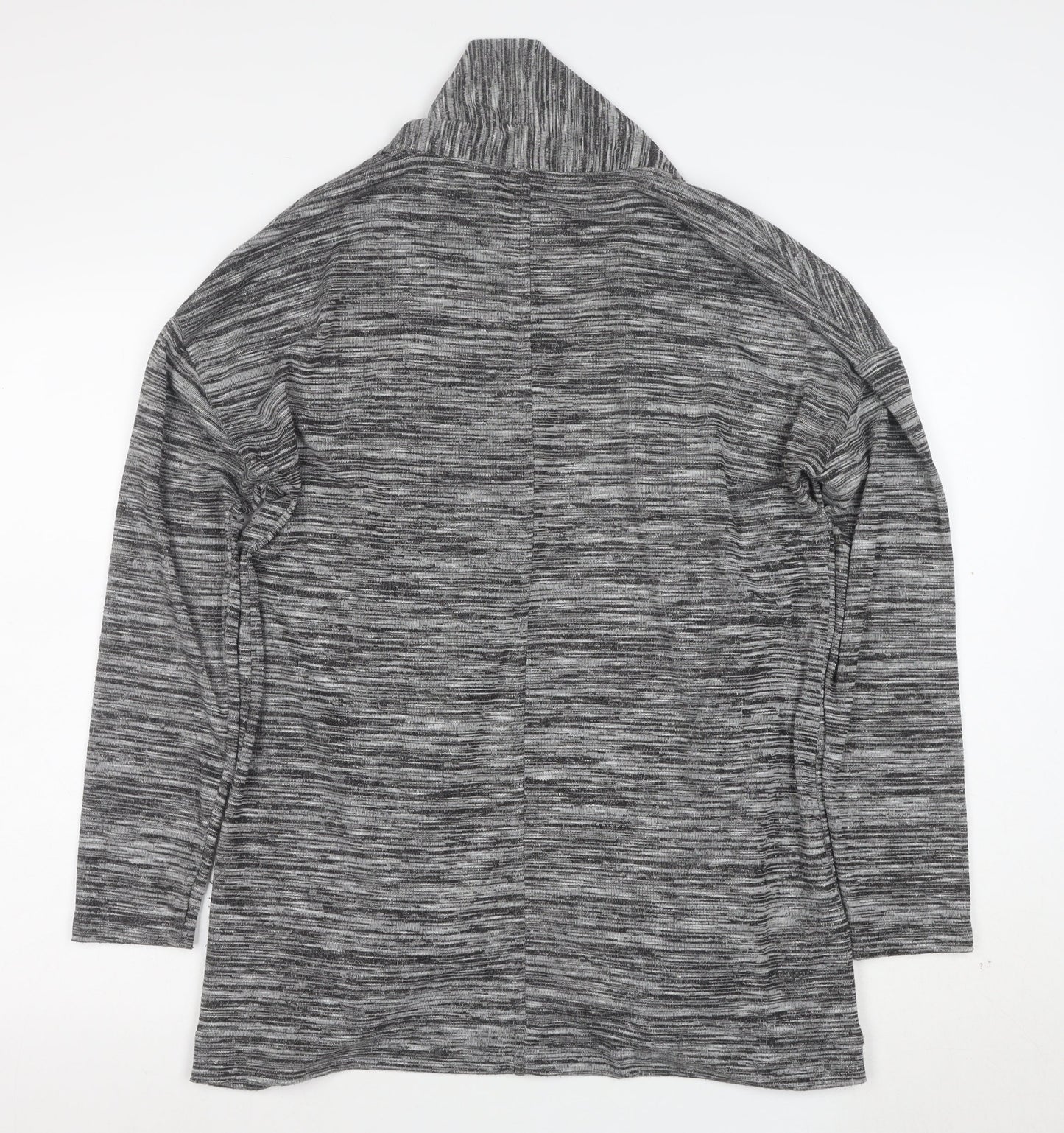 Marks and Spencer Women's Grey Open Front Long Sleeve Cardigan Size 16