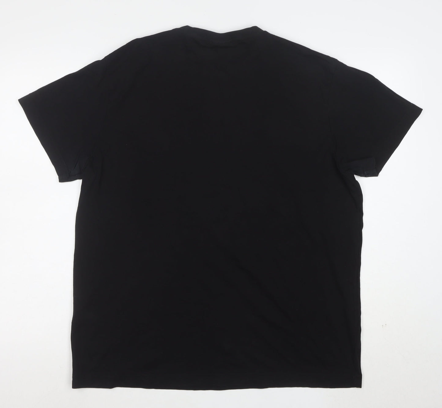 GANT Men's Black Regular Fit Cotton Crew Neck T-Shirt XL