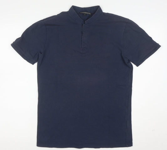 Drkshdw For Beautiful People Men's Blue Slim Fit Polo Shirt Size S