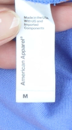 American Apparel Women's Orange Colourblock Mini Bodycon Dress M