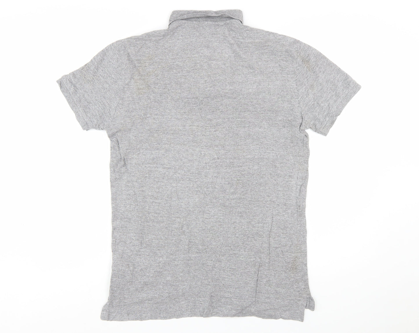 Polo Ralph Lauren Mens Grey Slim Fit Short Sleeve Polo Shirt Size L