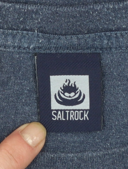 Saltrock Men's Blue Short Sleeve Crew Neck Graphic T-Shirt Size S
