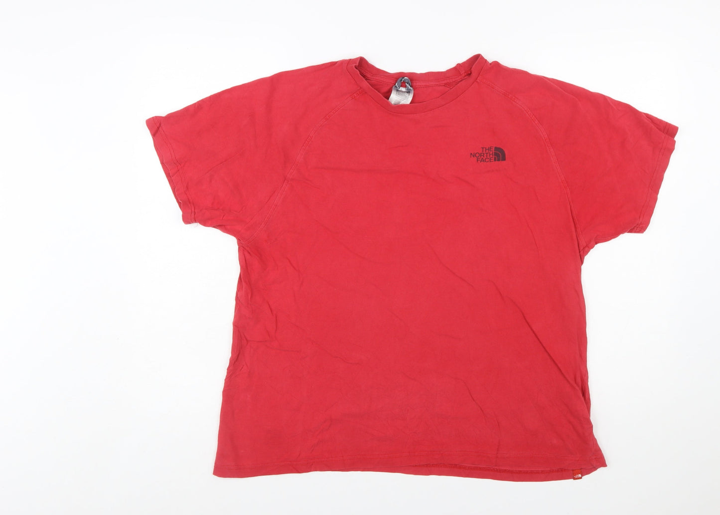 The North Face Men's Red Short Sleeve Cotton T-Shirt L