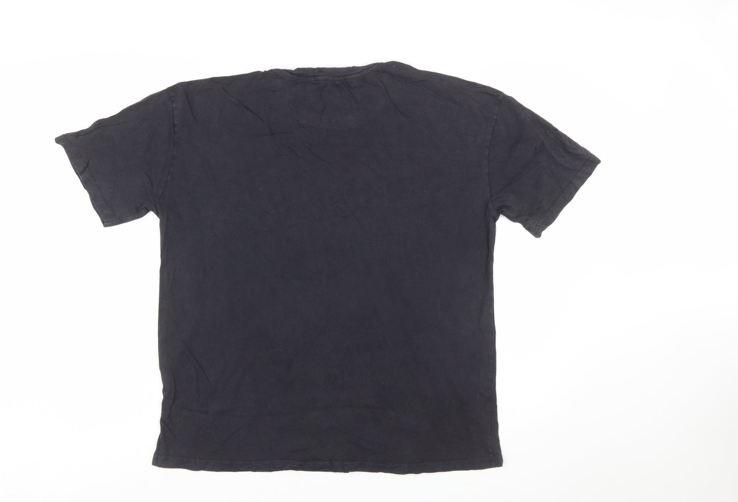 Pull&Bear Women’s Black Mickey Mouse Graphic T-Shirt L