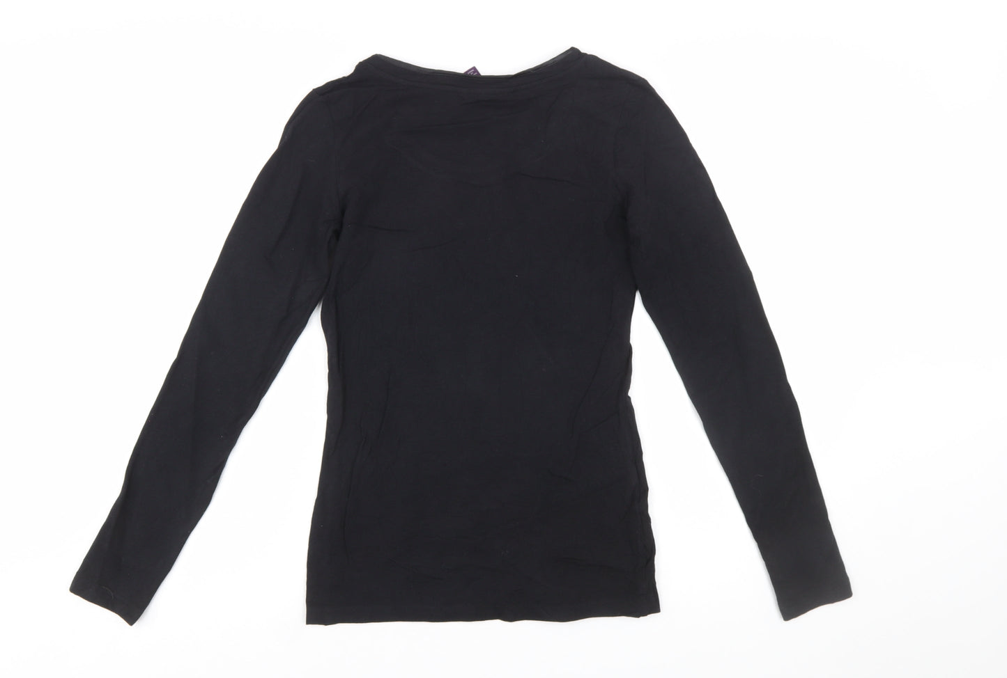 Long Tall Sally Women's Black XS Tall Long Sleeve Basic T-Shirt