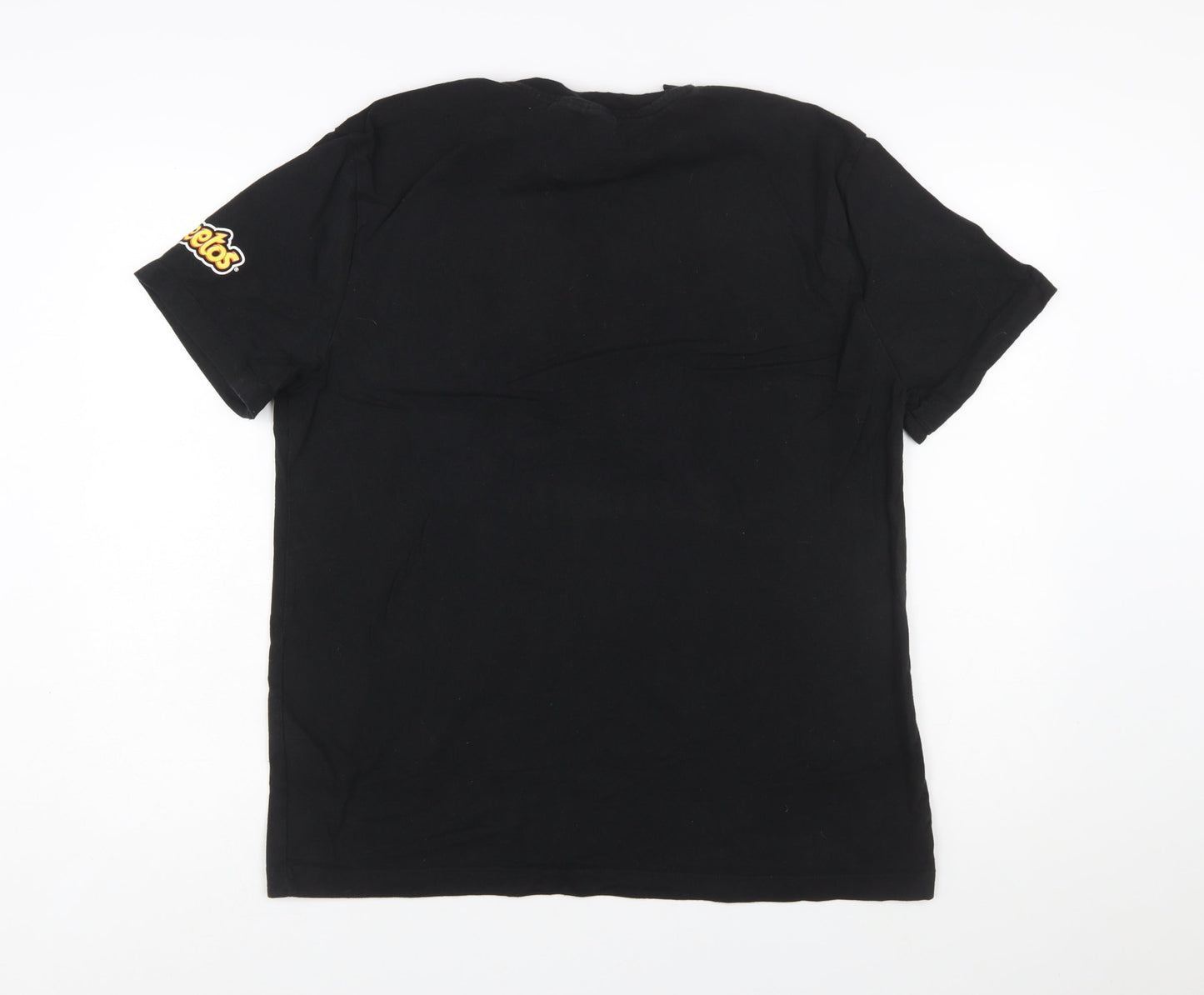 Cheetos Men's Black XL Graphic Short Sleeve T-Shirt Funny 'Cheesy' Slogan