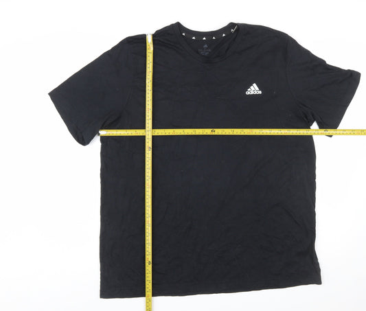 Adidas Men's Black XL Crew Neck Short Sleeve Aeroready T-Shirt