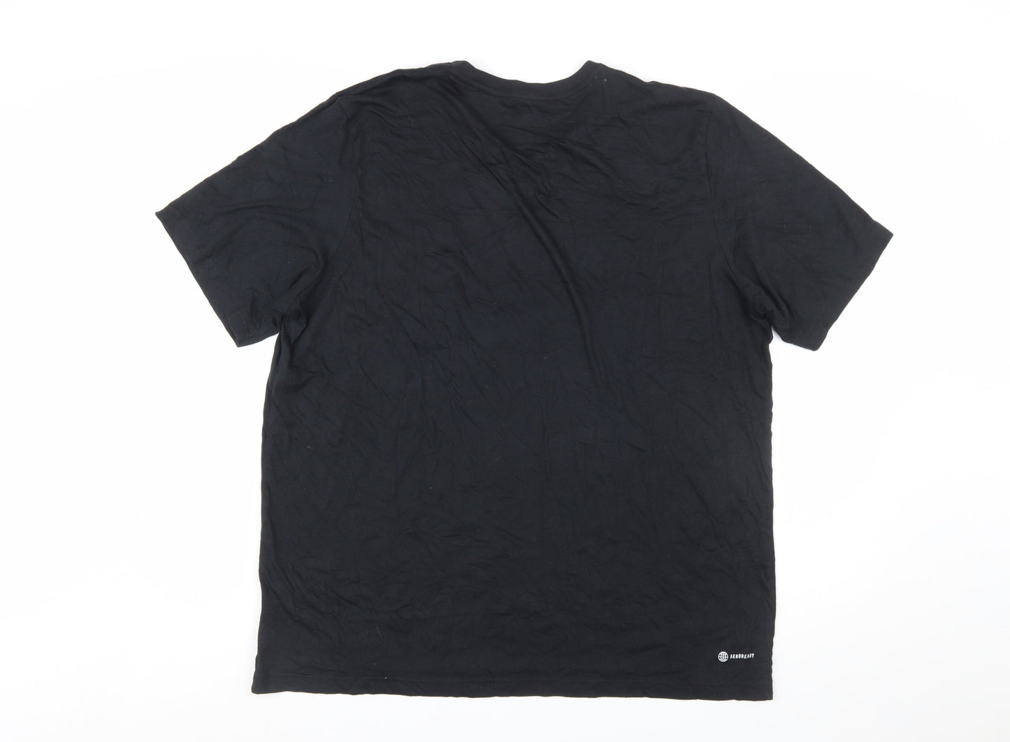 Adidas Men's Black XL Crew Neck Short Sleeve Aeroready T-Shirt