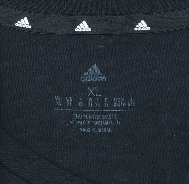 Adidas Men's Black XL Crew Neck Short Sleeve Aeroready T-Shirt