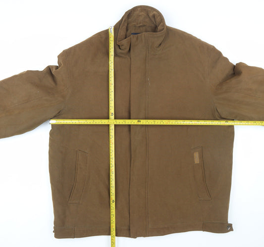 Bosideng Men's Brown XL Polyester Lined Full Zip Casual Jacket