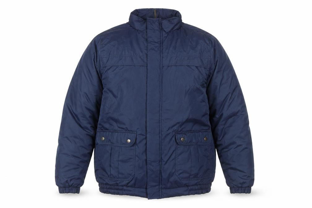 Pierre Cardin Men's Blue XL Puffer Jacket Winter Zip Coat