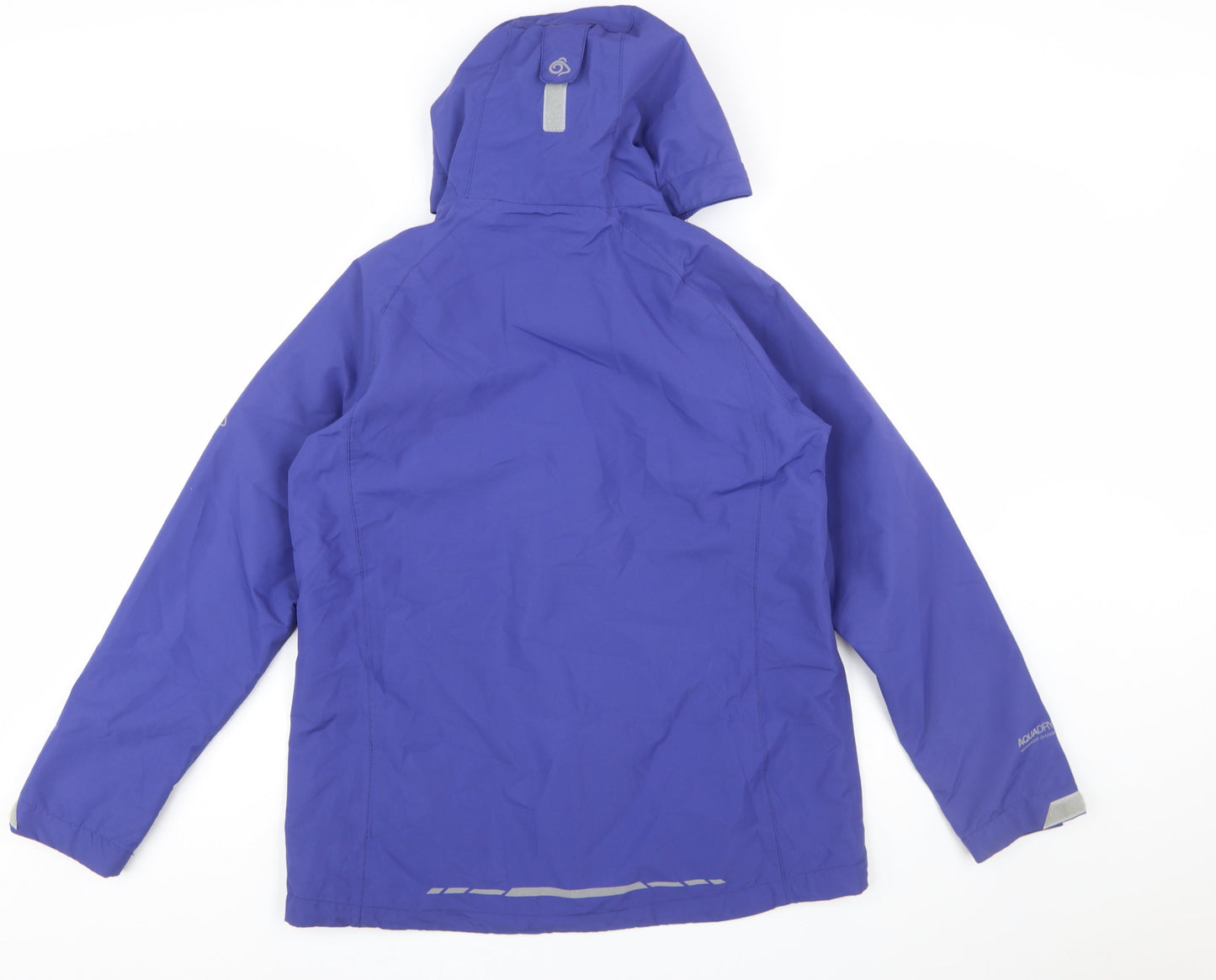 Craghoppers Women Purple Waterproof Hooded Rain Coat UK 12