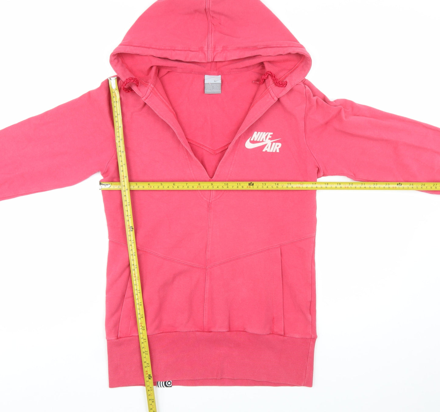 Nike Air Women's Pink Pullover Hoodie Size M Cotton Blend