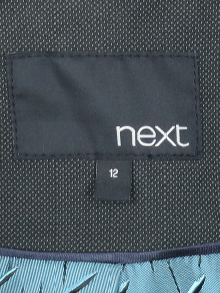 Next Women’s Black Size 12 Tailored Blazer Jacket Single-Breasted