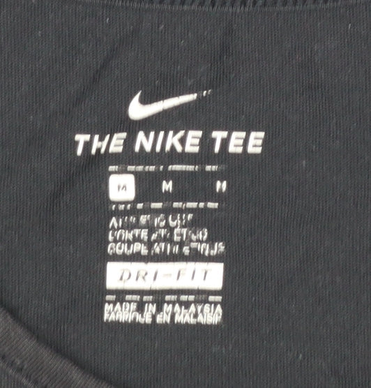 Nike Men's Black Dri-Fit Tank Top M Graphic Sports Vest