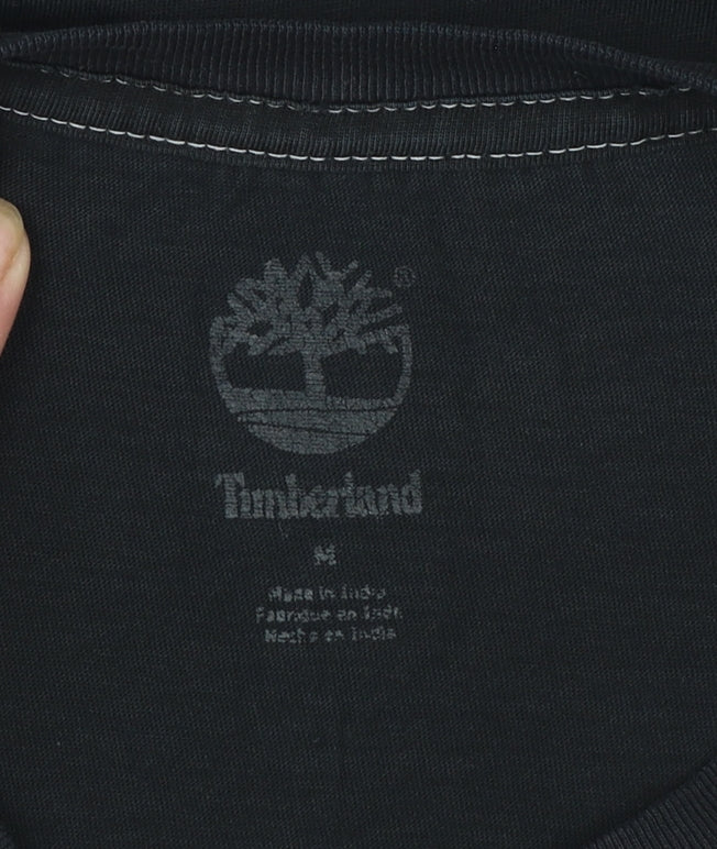 Timberland Men's Black Crew Neck Logo T-Shirt Size M