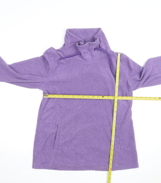 Mountain Warehouse Women Purple Size 16 Pullover Cowl Neck Sweatshirt