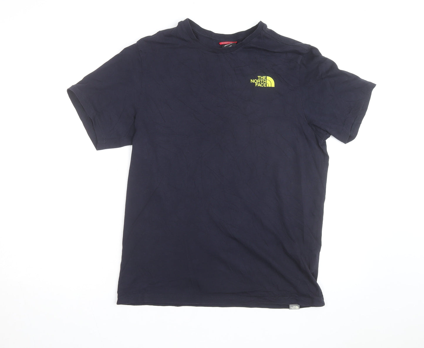The North Face Men's Blue Small Outdoor Graphic Cotton T-Shirt