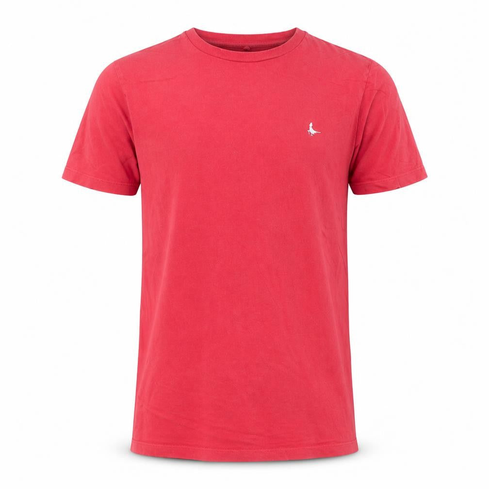 Jack Wills Men's Red Crew Neck Cotton T-Shirt Size M
