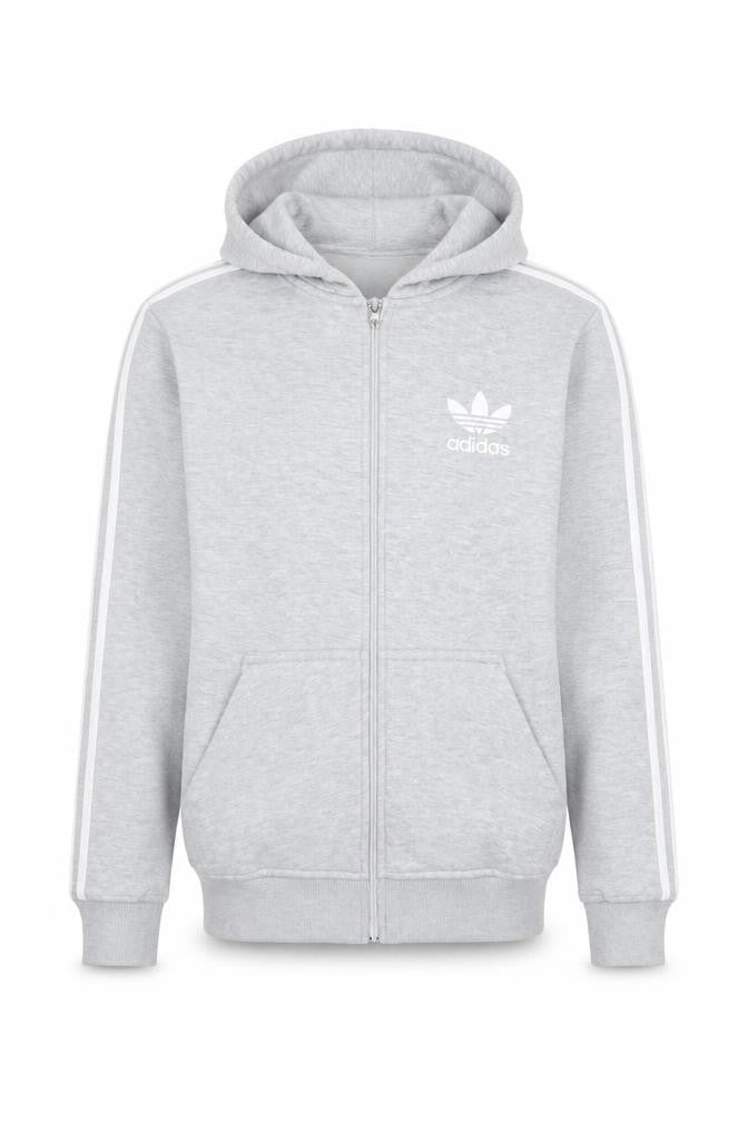adidas Mens Grey Full Zip Hoodie Small Sportswear