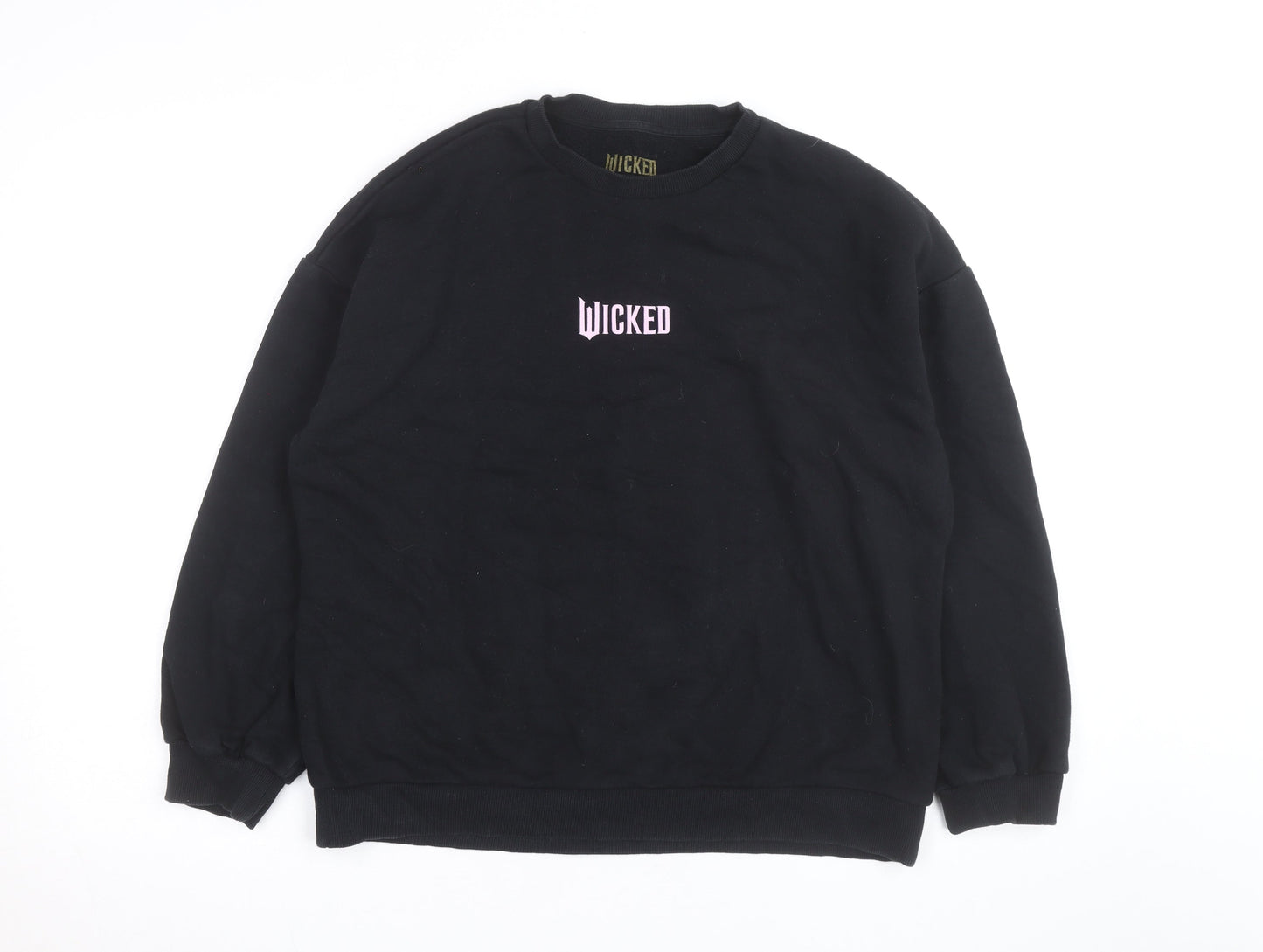 Wicked Girls Black Pullover Sweatshirt 13-14 Years Fairytale Graphic Print