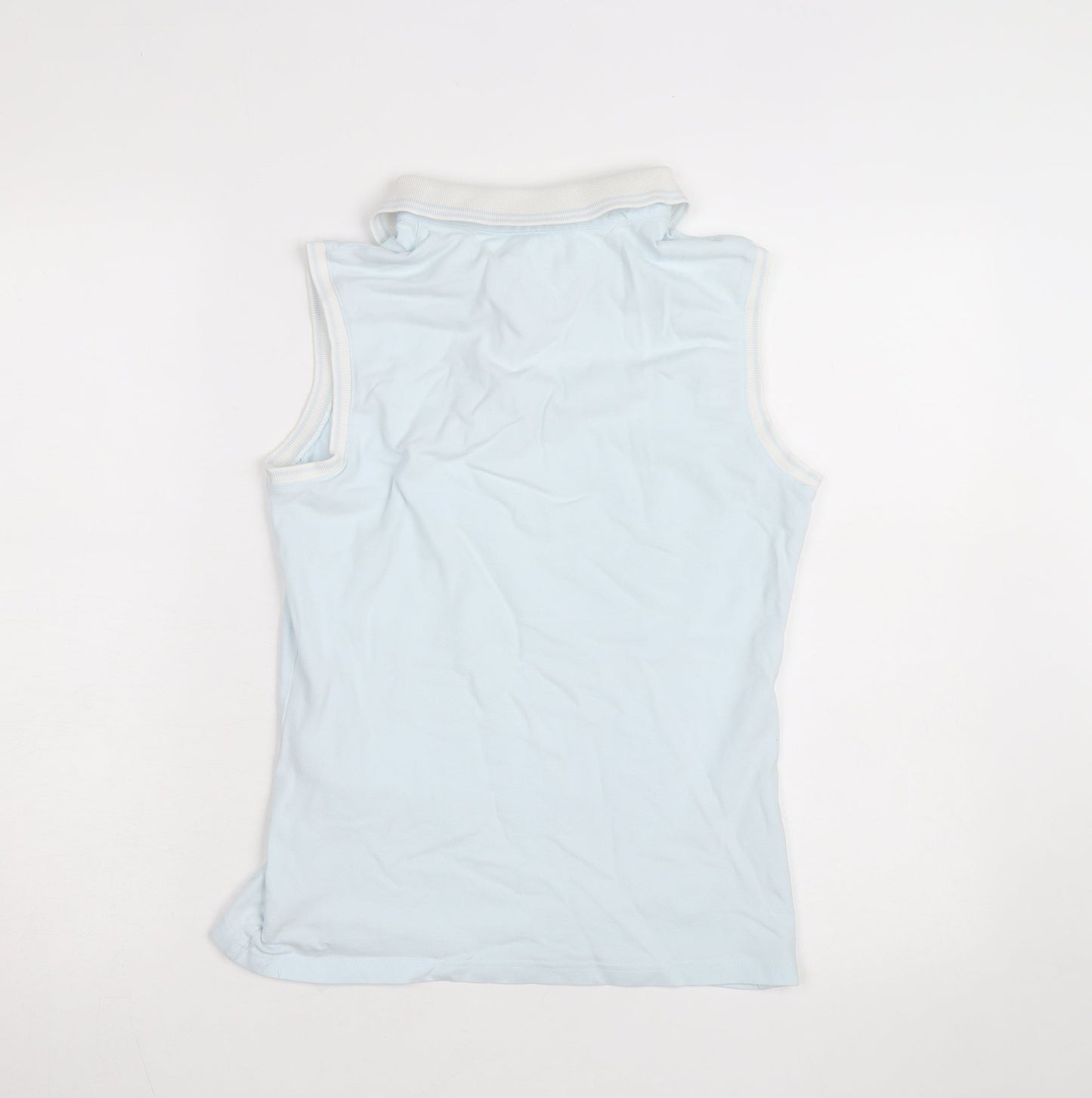Tommy Hilfiger Women Blue Sleeveless Polo Shirt Size 12