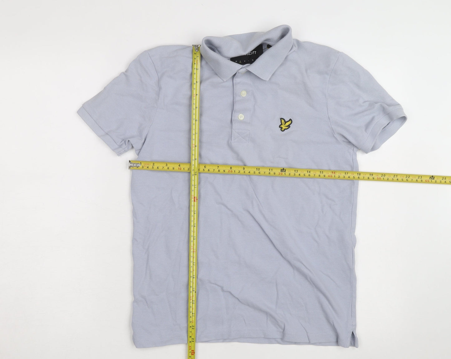 Lyle & Scott Mens Grey 2XL Cotton Polo Shirt Classic Logo
