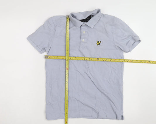 Lyle & Scott Mens Grey 2XL Cotton Polo Shirt Classic Logo