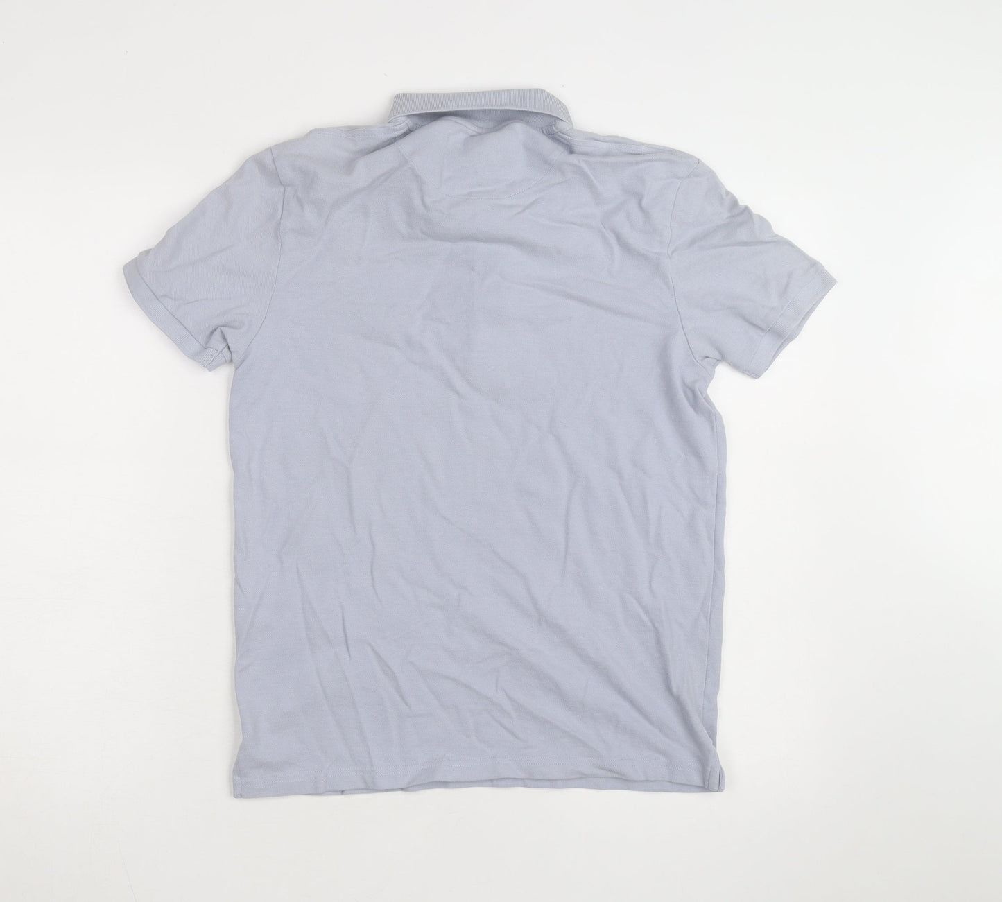 Lyle & Scott Mens Grey 2XL Cotton Polo Shirt Classic Logo