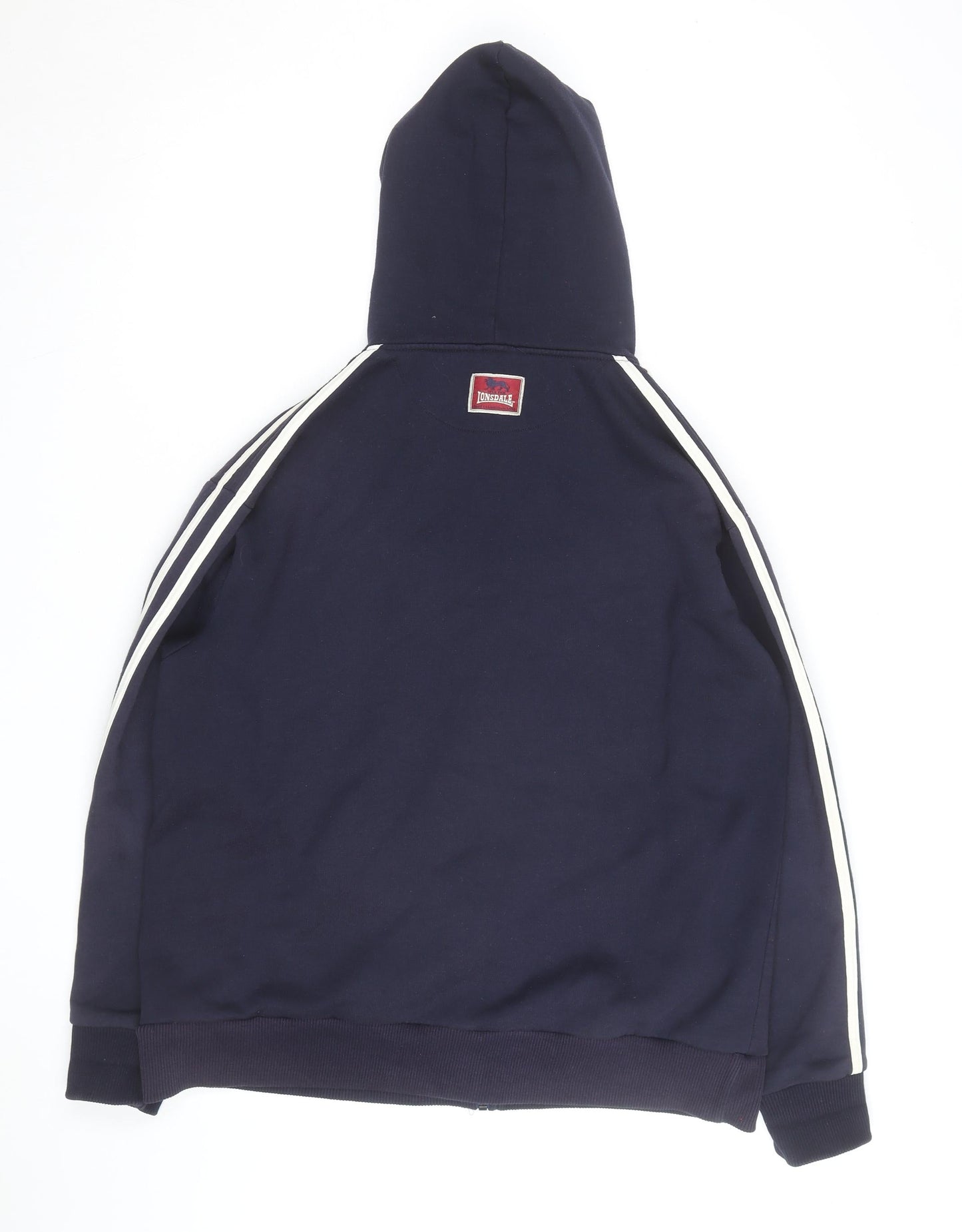 Lonsdale Men’s Blue Full Zip Hoodie Large Sports Fleece