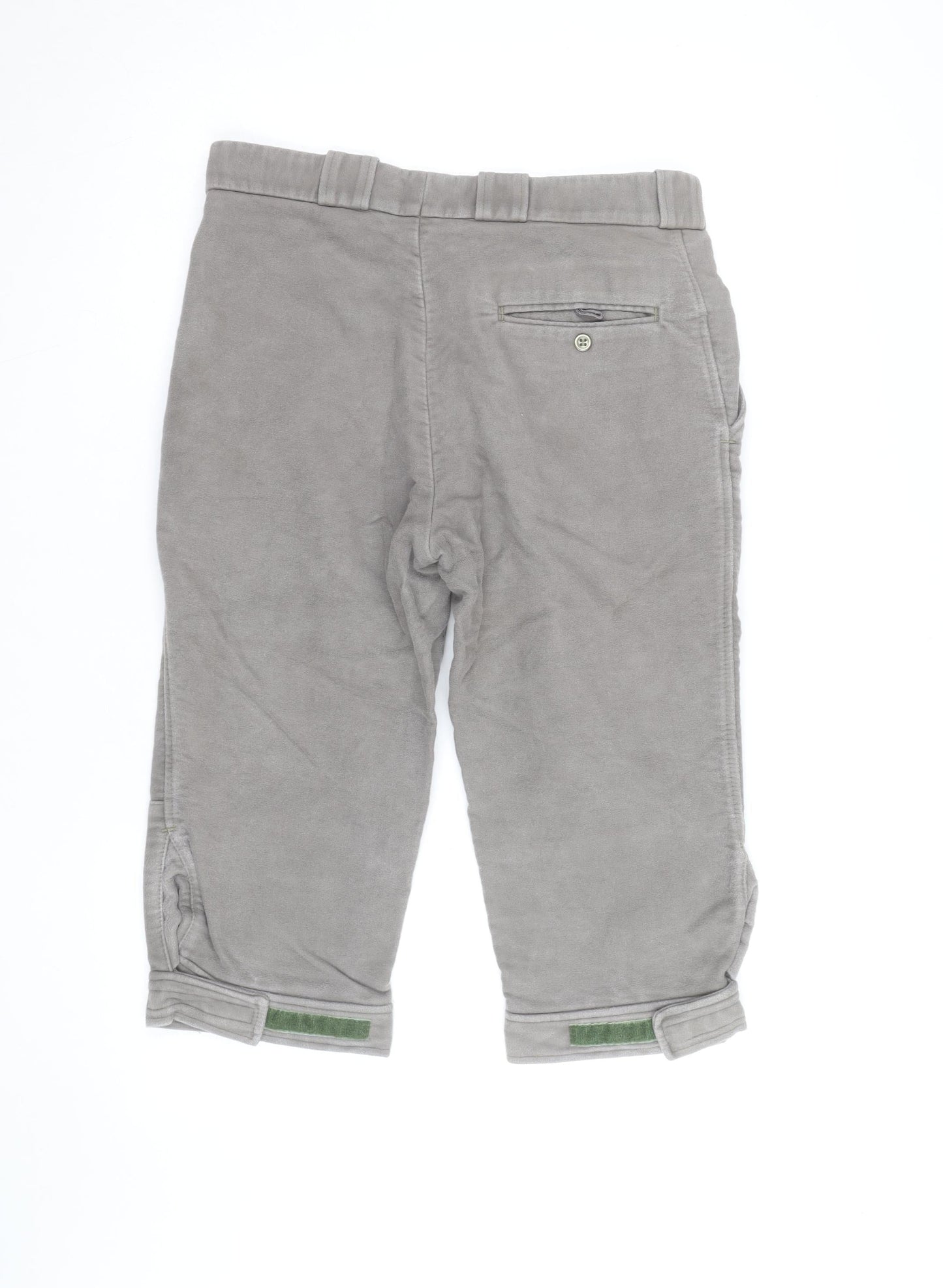 Barbour Men Grey Cotton Chino Shorts Size 32 Regular Fit