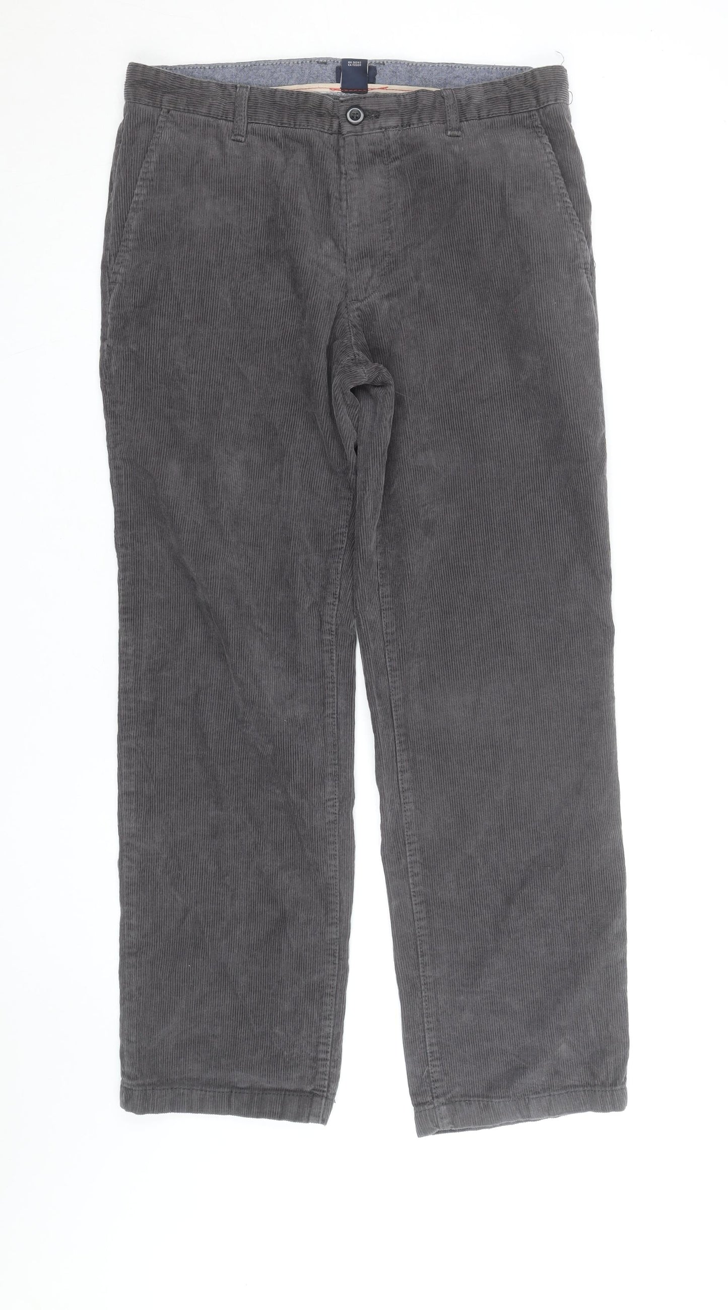 IZOD Men's Grey Corduroy Straight Fit Jeans W34 L32