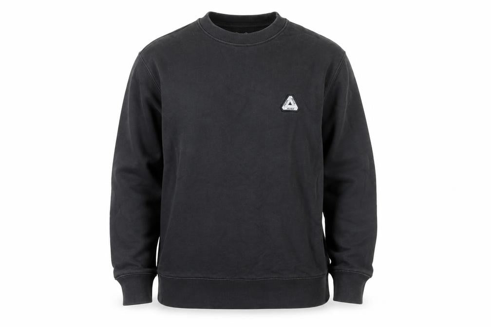 Palace Men’s Black Small Crew Neck Cotton Pullover Sweatshirt