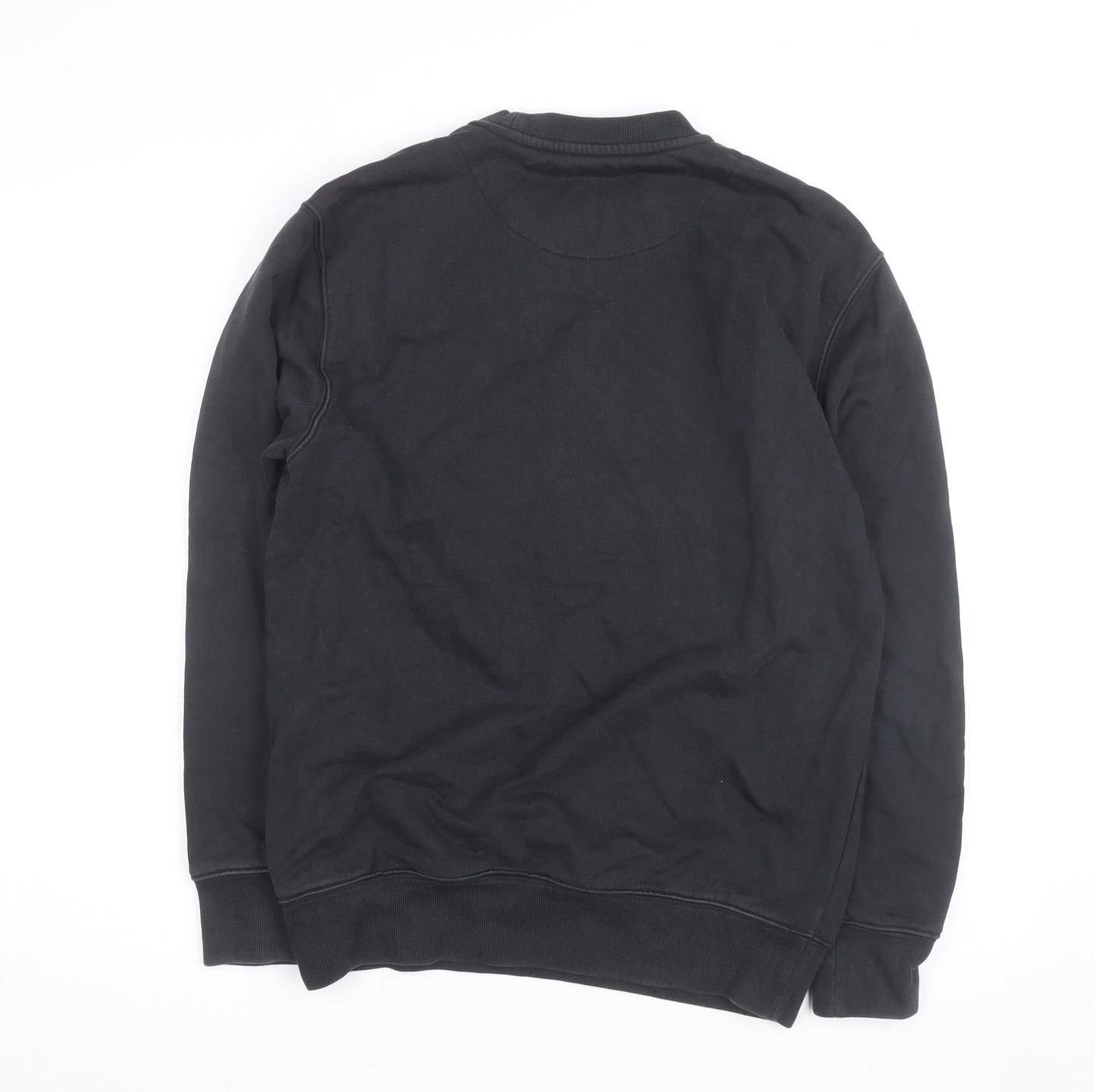 Palace Men’s Black Small Crew Neck Cotton Pullover Sweatshirt