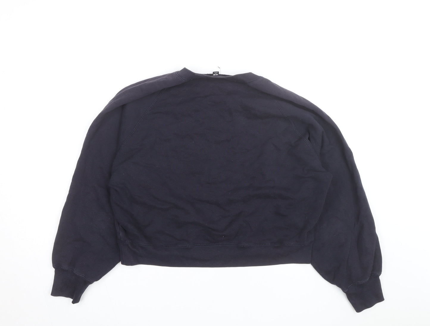 Uniqlo Men's Blue Crew Neck Pullover Sweatshirt Size M