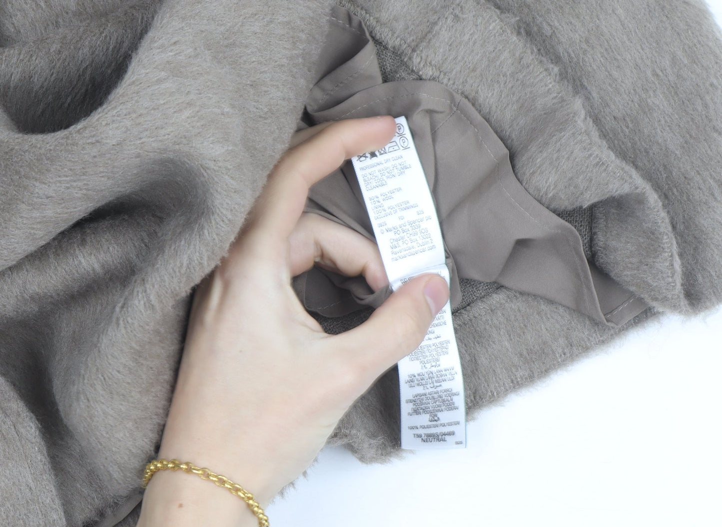 Marks and Spencer Women’s Beige Wrap Short Skirt Size 16 Lined