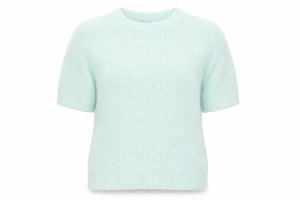 Brave Soul Women's Mint Green Short Sleeve Knit T-Shirt Size S