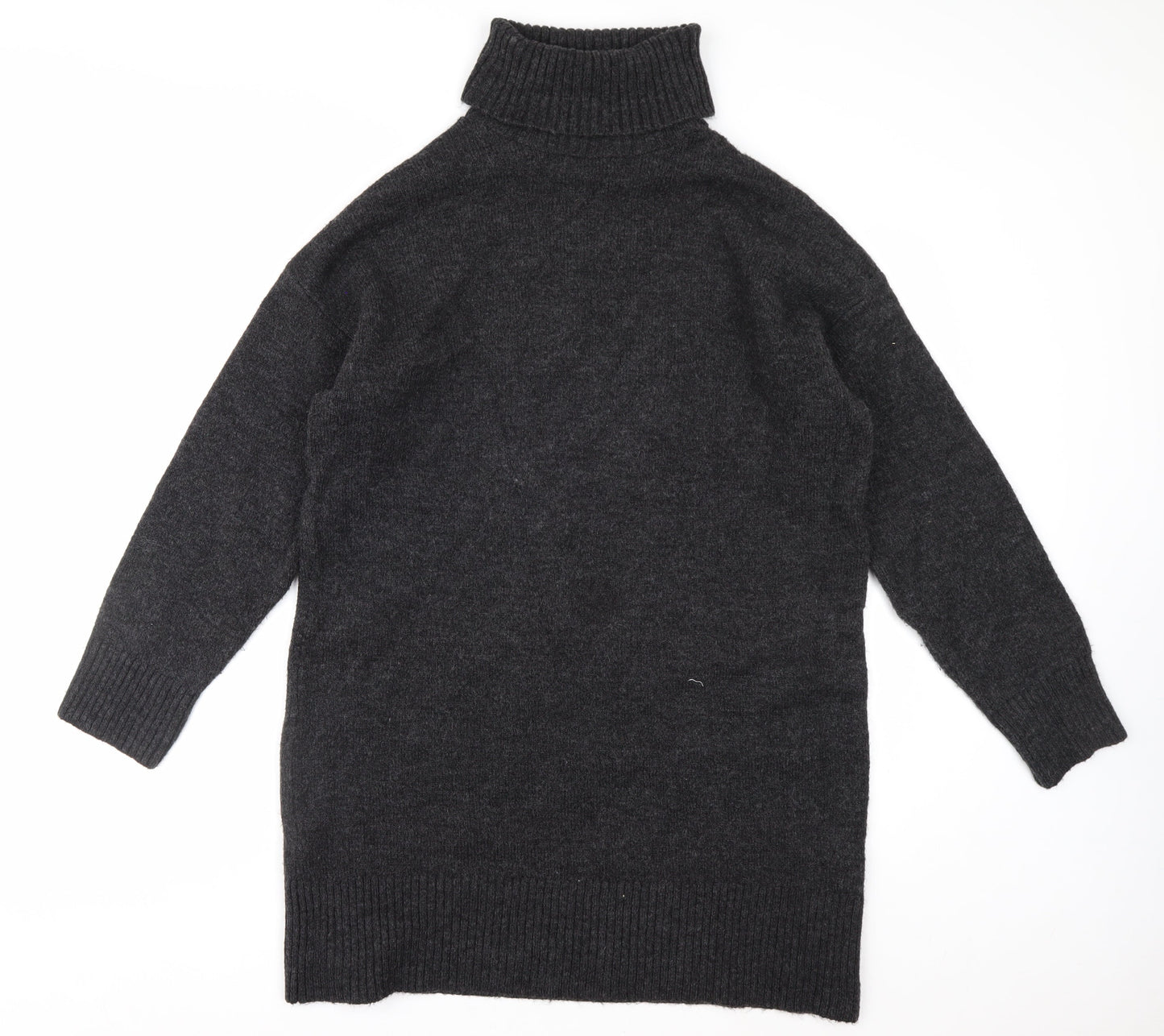 New Look Womens Black Roll Neck Long Sleeve Acrylic Jumper M