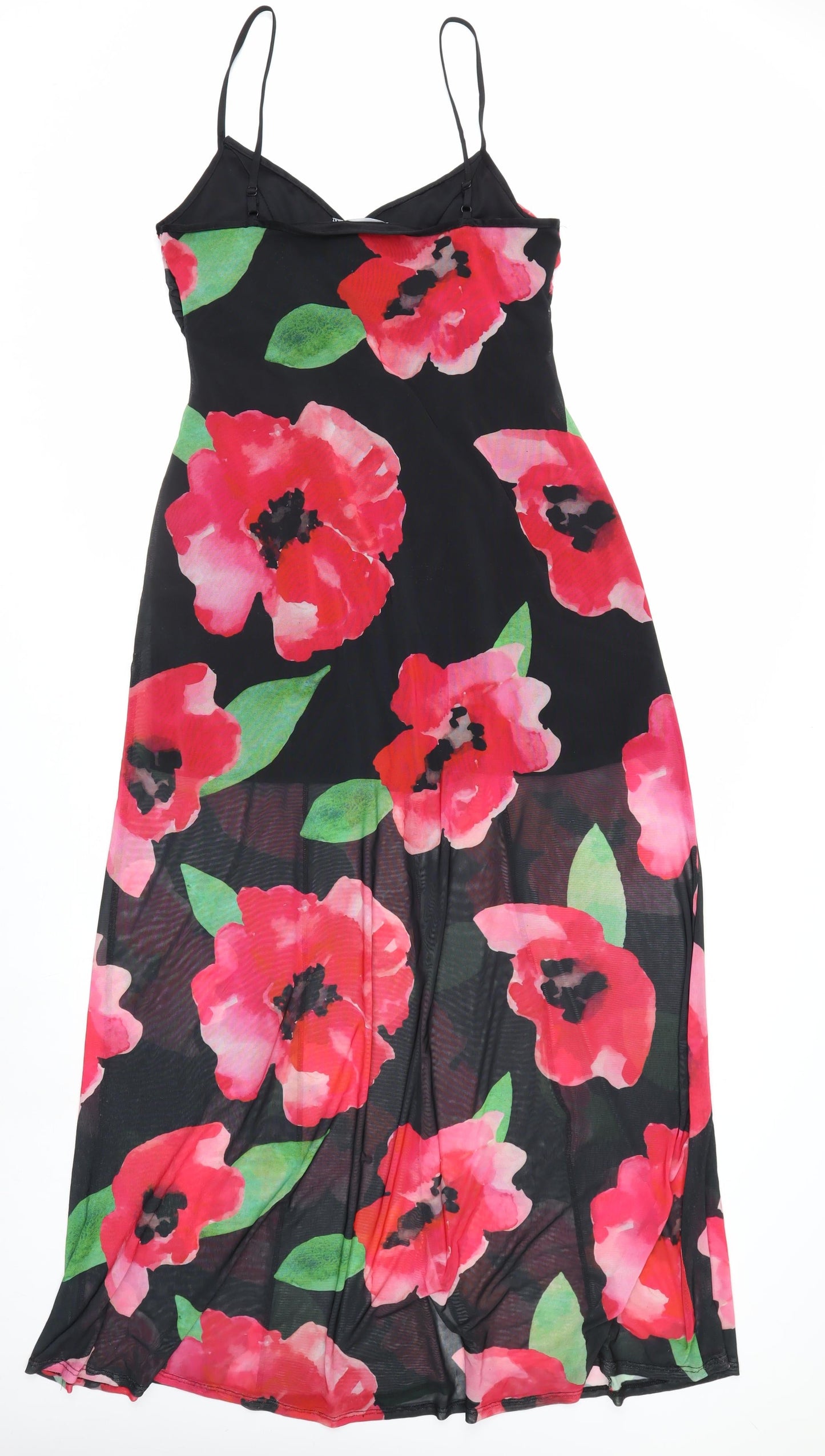 ASOS Design Women's Multicoloured Floral Slip Maxi Dress Size 14
