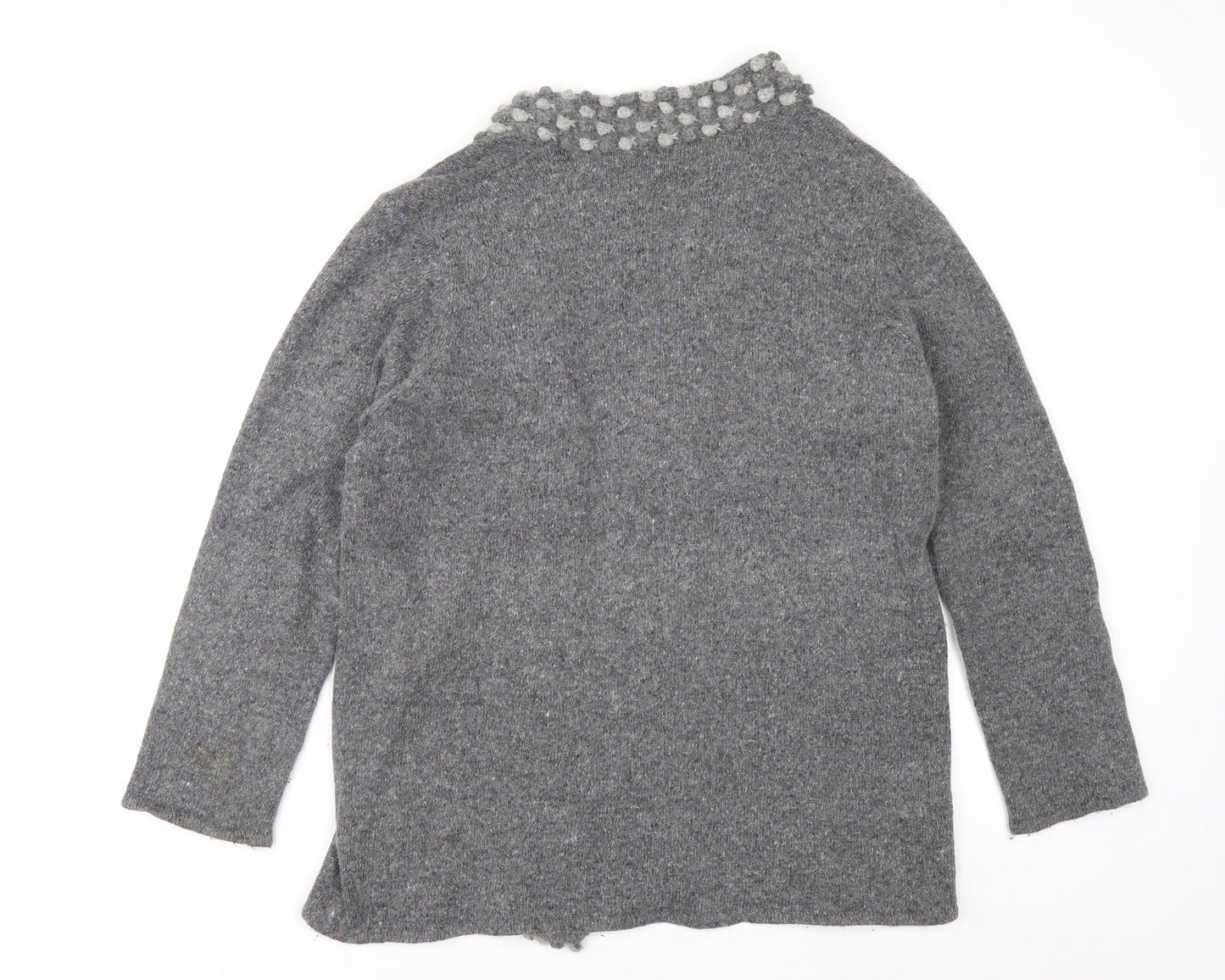 Alexon Women’s Grey Silk Angora Knit Cardigan Size 12