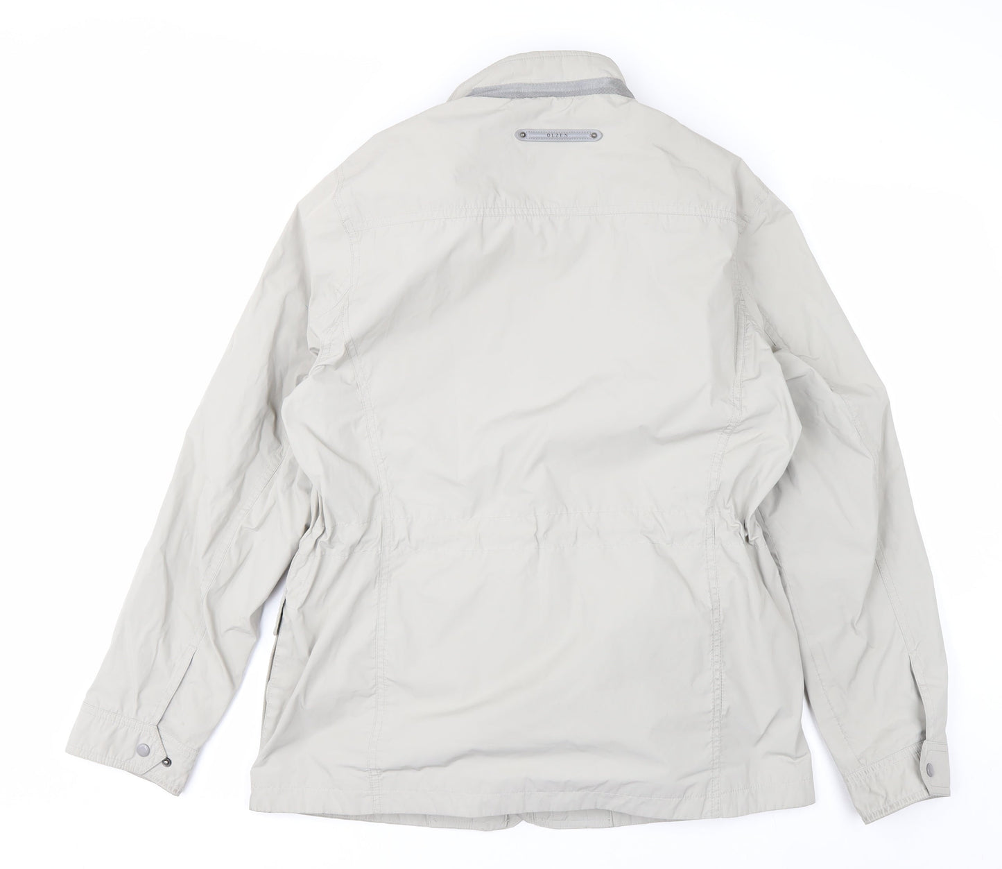 OLZEN Women’s Beige L Parka Jacket with Zip Pockets