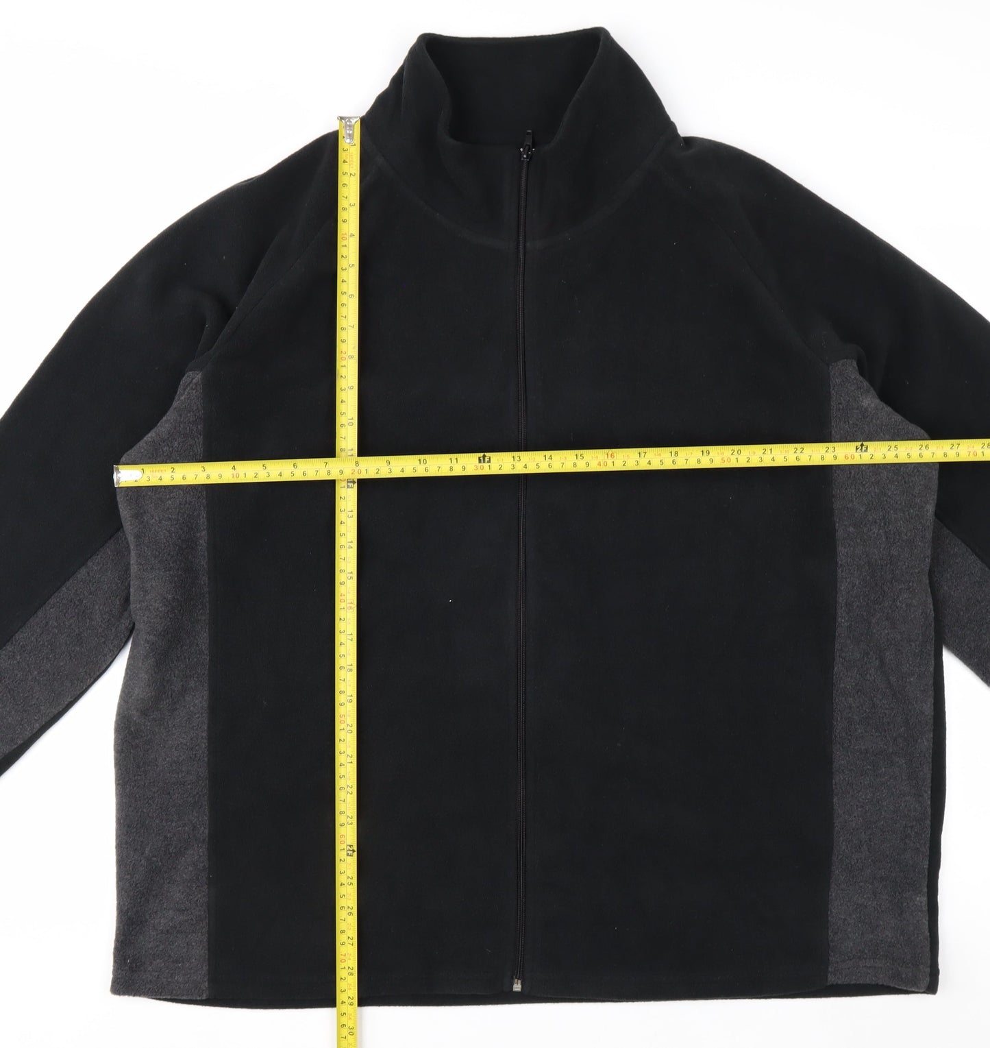 Studio Men's Black 3XL Fleece Full Zip Jacket
