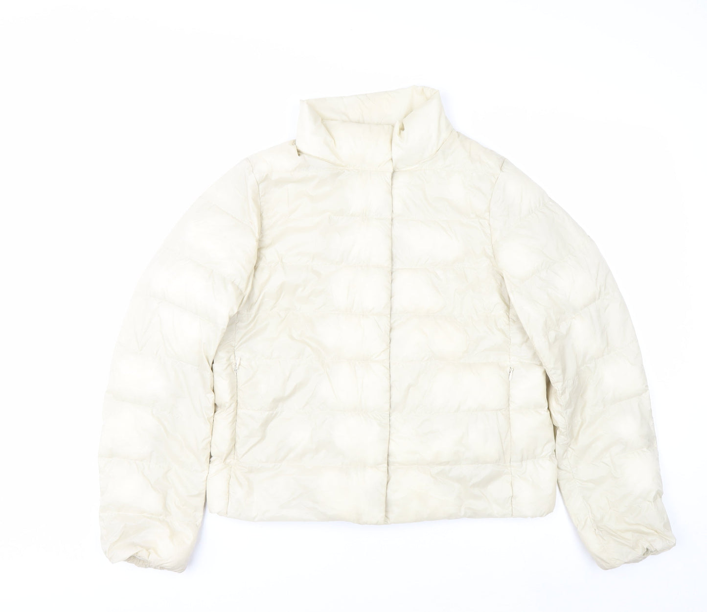 Uniqlo Women Ivory Ultra Light Down Puffer Jacket S